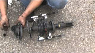 Front shocks replacement Mac Pherson [upl. by Nylesaj]