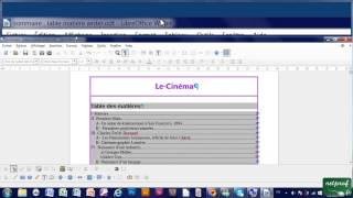38  Numéros de page insérer et modifier une table de matières sommaire avec Writer [upl. by Plotkin]