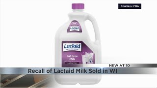 Recall of Lactaid Milk Sold in WI [upl. by Eirahs650]