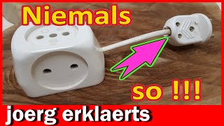 💥Stecker an Kabel anschließen Schuko Stecker montieren genial einfach DIY Tutorial No378 [upl. by Essilec379]