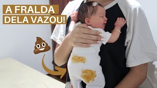 ROTINA DA NOITE COM A BEBÊ REBORN AMÉLIA  A FRALDA DELA VAZOU 💩 [upl. by Yromas331]