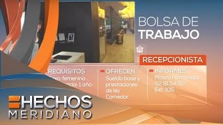 Restaurante solicita recepcionista  Bolsa de trabajo [upl. by Thain670]