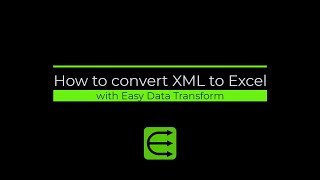 How to convert XML to Excel [upl. by Yirinec]