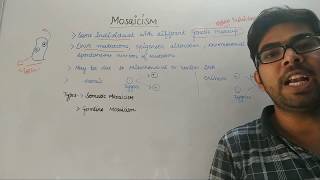 Mosaicism  Genetics  CSIR life science lectures  Deep biology [upl. by Hidie205]