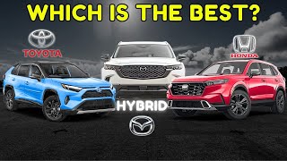 2025 Mazda CX50 Hybrid VS Toyota RAV4 Hybrid VS Honda CRV Hybrid  Which Hybrid Is Best [upl. by Aillij]