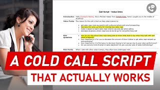 How to Write a Cold Call Script that Works [upl. by Brottman]