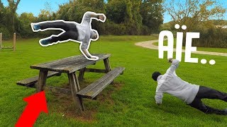 SENTRAÎNER AU PARKOUR AVEC UNE TABLE [upl. by Eilla]