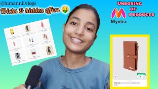 Womens wallet from myntra  unboxing video myntrahaul purse reviewvideo viralvideo [upl. by Nolyaj]