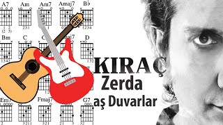 Kıraç  Zerda Taş Duvarlar  Akor amp Tab  Takip Et amp Çal  Gitar Dersi [upl. by Euginomod27]