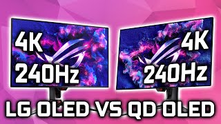 Which OLED is better  LG OLED vs Samsung QD OLED Monitors [upl. by Enihpets337]