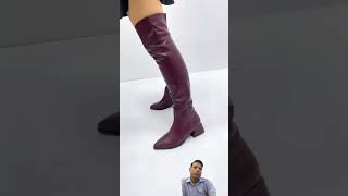 ladies boots knee length [upl. by Kcirddor]