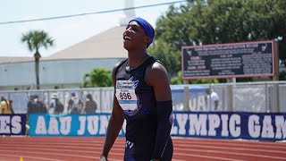 2033 At 16 Years Old Breaking Down Erriyon Knightons 200m At 2020 AAU Junior Olympics [upl. by Nylanna862]