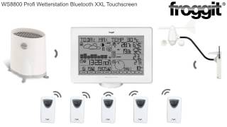 Froggit WS8800 Profi Funk Wetterstation Bluetooth [upl. by Ronaele]