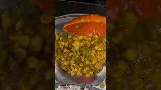 Todays Lunch Rice Dal Matar Paneer Chanadal or Turiya ki Sabji Masroom Aloo Bhaja [upl. by Katharina]