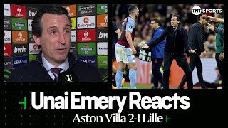 quotITS A GOOD RESULTquot  Unai Emery  Aston Villa 21 Lille  Europa Conference League [upl. by Retnyw]