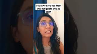 Colive pg scam in Bangalore  Fraud pg in bangalore scam pg accomodation bangalore shorts [upl. by Gnos]