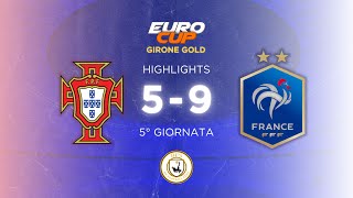 HIGHLIGHTS PORTOGALLO VS FRANCIA 5  9 [upl. by Airotkciv]