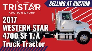 2017 WESTERN STAR 4700 SF TA TRUCK Truck Tractor 3203  Selling at auction [upl. by Fisuoy]