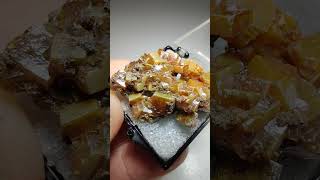 Wulfenite crystals Chihuahua Mexico [upl. by Neyud952]