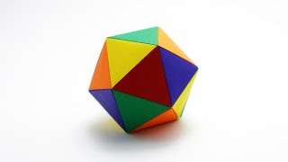 ORIGAMI ICOSAHEDRON Jo Nakashima  Deltahedron [upl. by Jar]