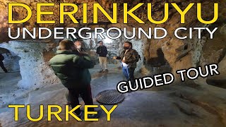 Derinkuyu Underground City Tour  Cappadocia Turkey  GREEN TOUR [upl. by Enomrej]