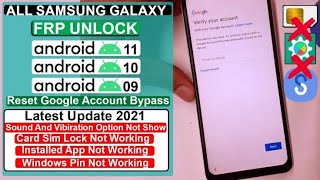 All SAMSUNG FRP UNLOCK ANDROID 91011 BYPASS FRP SAMSUNG A10 U6  FRP A105F U6  NEW METHOD 2021 [upl. by Setarcos]