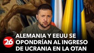 Alemania y Estados Unidos se opondrían al ingreso de Ucrania en la OTAN [upl. by Lurleen]