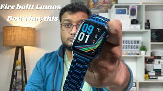 Fire boltt lumos smartwatch unboxing  Useless smartwatch [upl. by Talie506]