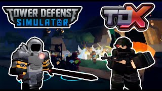 TOWER DEFENSE SIMULATOR VS TOWER DEFENSE X  Roblox [upl. by Arnst]