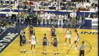 1990 Indiana High School Basketball Final Entire 4th Quarter Damon Bailey [upl. by Genesa566]