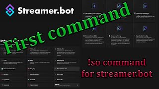 Streamerbot shoutout command connect twitch and setup first command [upl. by Yenitsed246]