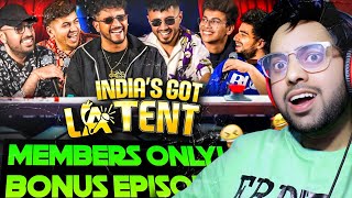 Indias Got Latent Seedhe Maut Bonus Episode Reaction Members Only Samay Raina [upl. by Kinchen966]