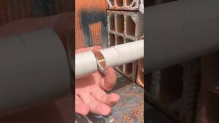 PVC Pipe Joint Technique With a Short Piece Pipe shorts [upl. by Hayouqes]