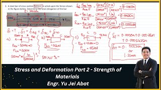 Stress and Deformation Part 2  Mechanics of Deformable Bodies Strength of Materials [upl. by Amluz]