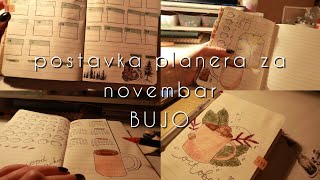 📔 postavka planera za novembar 🍃🌲 BUJO ✨ [upl. by Pasquale]