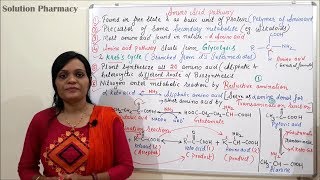 Class 07 Amino Acid Pathway Part 01  Introduction Reductive amination and Transamination [upl. by Lhamaj]