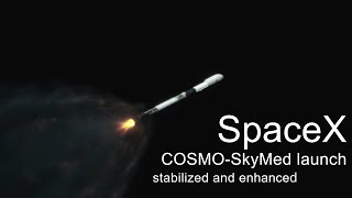 COSMOSkyMed Tracking Footage stabilized  enhanced [upl. by Aleta]