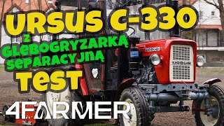 Ursus C330  Glebogryzarka separacyjna SB 145 4FARMER  Traktorcompl [upl. by Valerlan614]