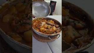 Delicious Cataplana dish famous at Algarve region of Portugal Tavira  Portugal [upl. by Eicats]