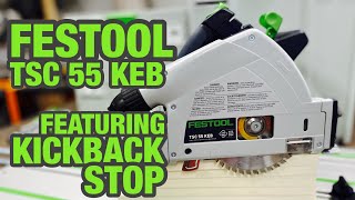 Festool TSC 55 KEB Cordless Track Saw Features [upl. by Salkin]