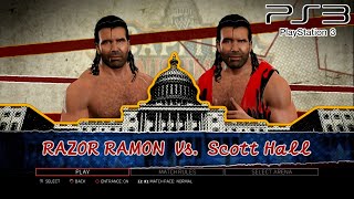 WWE 2K17 PS3  Razor Ramon VS Scott Hall  KO On 2KmClassic [upl. by Pasco]