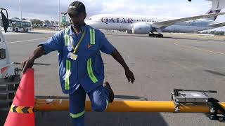 pushing A320 zanzibar Airport [upl. by Aric]