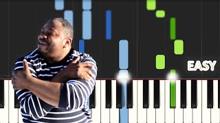 Moise Mbiye  Ebenezer  EASY PIANO TUTORIAL BY Extreme Midi [upl. by Amadas720]