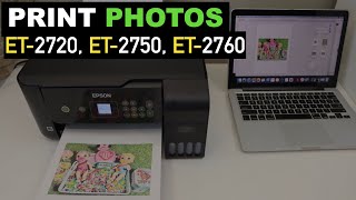 Epson EcoTank Printing Photos With Epson ET2720 ET2750 ET2760 [upl. by Nyltac]