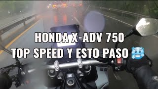 HONDA XADV 750  TOP SPEED [upl. by Airekat]