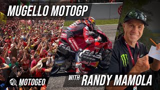 MotoGP Mugello Italy with Randy Mamola  motogeo Adventures [upl. by Aiki381]