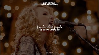 Last Christmas — Español amp Lyrics  Taylor Swift ❄️ [upl. by Eserahs321]