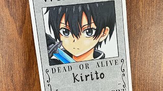 How to draw Kirito  Step By Step [upl. by Waltner]