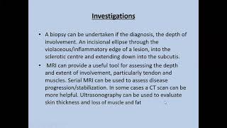 Lecture68 Morphea and Allied disorders PartII Rooks chapter 57 [upl. by Aicina37]