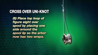 Cross Over Uni Knot  Howto Knot Series [upl. by Wight419]